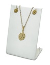 Set de collar y aretes de acero inoxidable