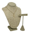 Set collar y aretes de acro inoxidable
