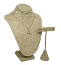 Set de collar y aretes de acero inoxidable