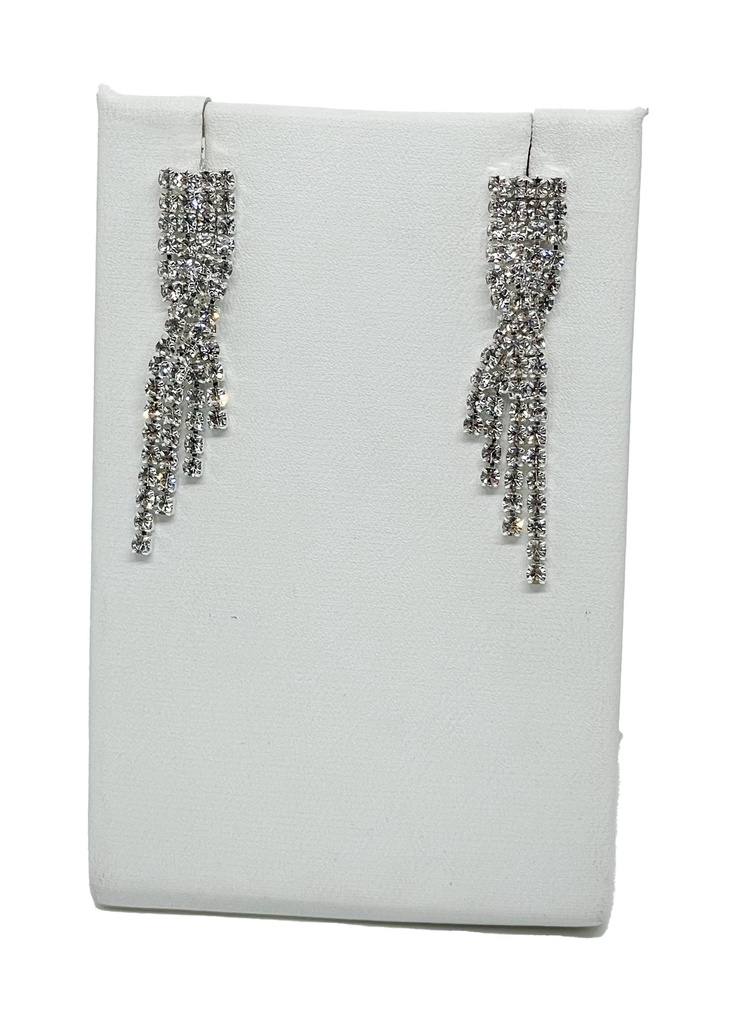 Set de collar y aretes con brillantitos