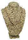 Cadena de rodio dorado
