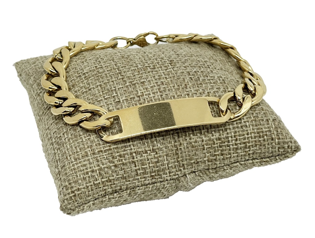 Pulsera de acero inoxidable dorado