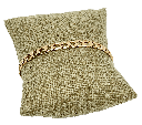 Pulsera de rodio dorado