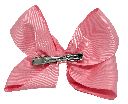 Moña con clip y mariposa dorada
