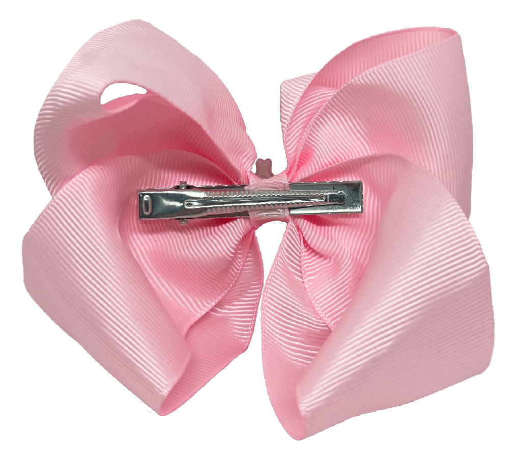 Moña con clip y mariposa