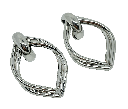Aretes de metal x 2.7 x 4.4 cm
