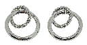 Aretes de metal x 2.9 x 3.3 cm