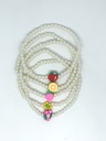 Pulsera de perlas plásticas con frutas