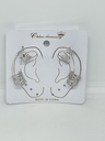 Set-earcuffs de 2 pares 1x1cm