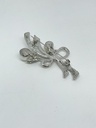 Prendedor de con brillantitos y perlas 6 x 3.5 cm