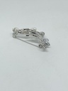Prendedor con brillantito-flores 3x5 cm