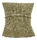 Pulsera de aro dorado de metal flexible