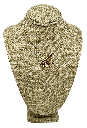 Collar plateado de rodio con relicario