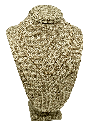 Cadena dorada de rodio con bolitas