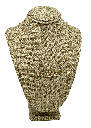 Cadena dorada de rodio con bolitas