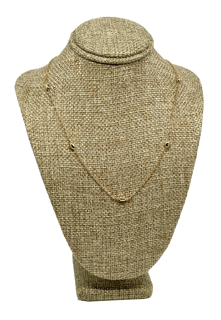 Cadena dorada de rodio