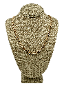 Cadena dorada de rodio de eslabones