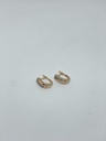 Aretes dorados de rodio con brillantitos (copia)