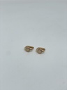 Aretes dorados de rodio con brillantitos