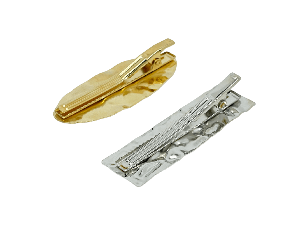 Set de 4 ganchos de pinza negro, dorado y plateado