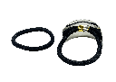 Set de 2 colas con diseño de metal