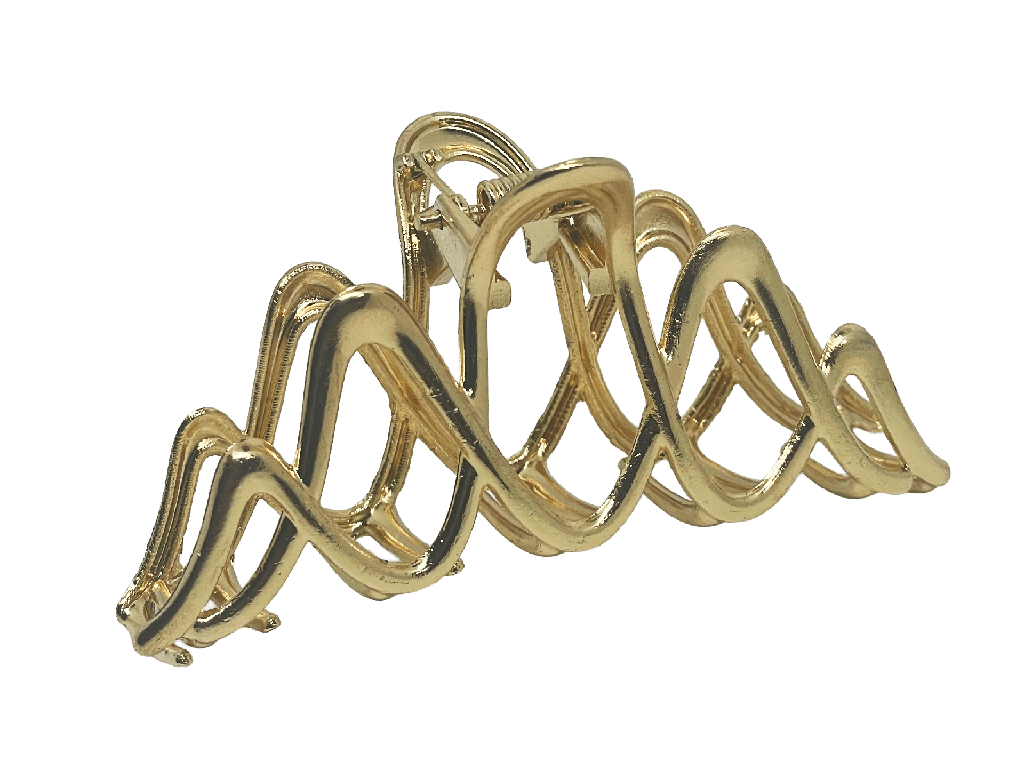 Gacho clip dorado de metal