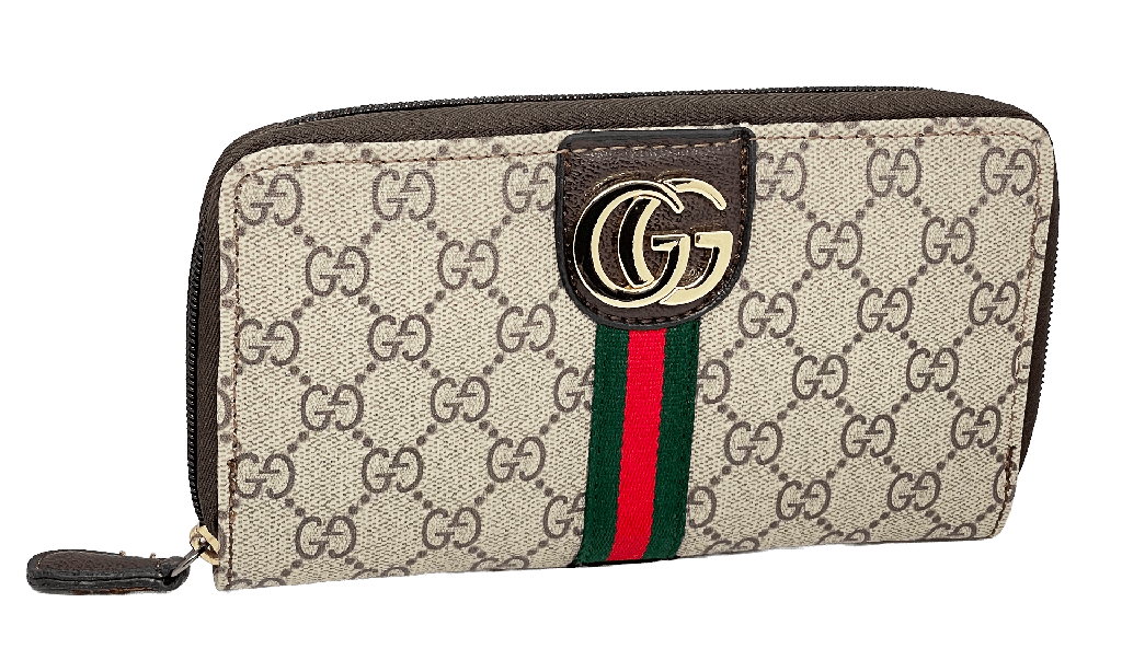 Billetera de cuerina con franja