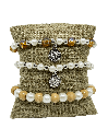 Set de pulseras con perlas