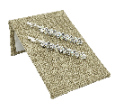 Set de ganchos de metal con brillantito