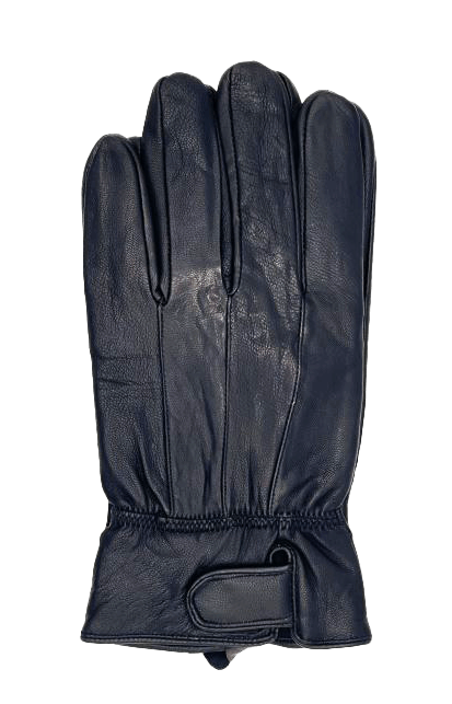 Guantes negros de cuero