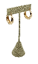 Argollas de rodio dorado