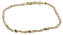 Pulsera dorada de rodio
