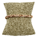 Pulsera dorada de rodio