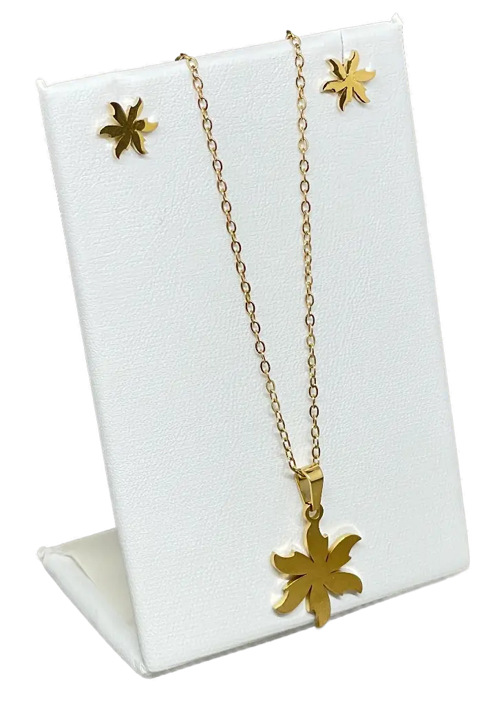 set-collar-y -aretes-dorados-de-acero-inoxidable-flor .webp