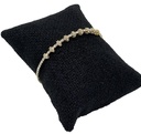 Pulsera con brillantito en dorado