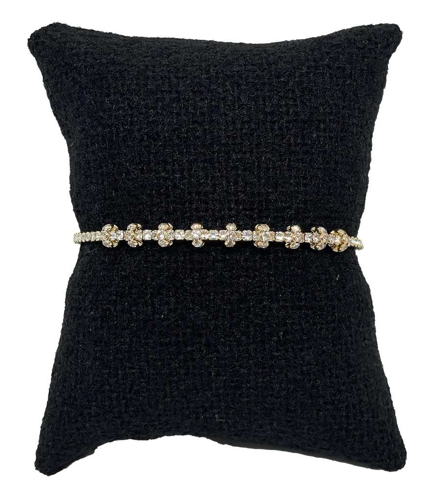 Pulsera con brillantito en dorado