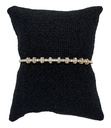 Pulsera con brillantito en dorado