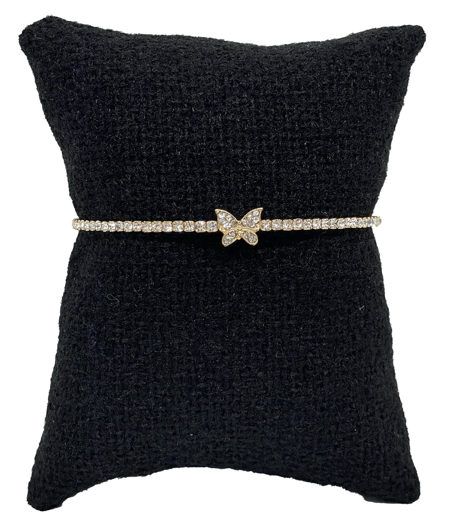 Pulsera con brillantito en dorado