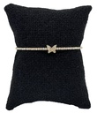Pulsera con brillantito en dorado