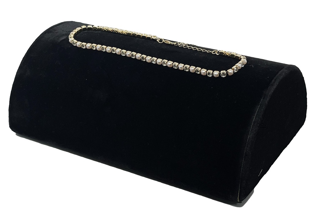 Collar de gargantia con perla choker