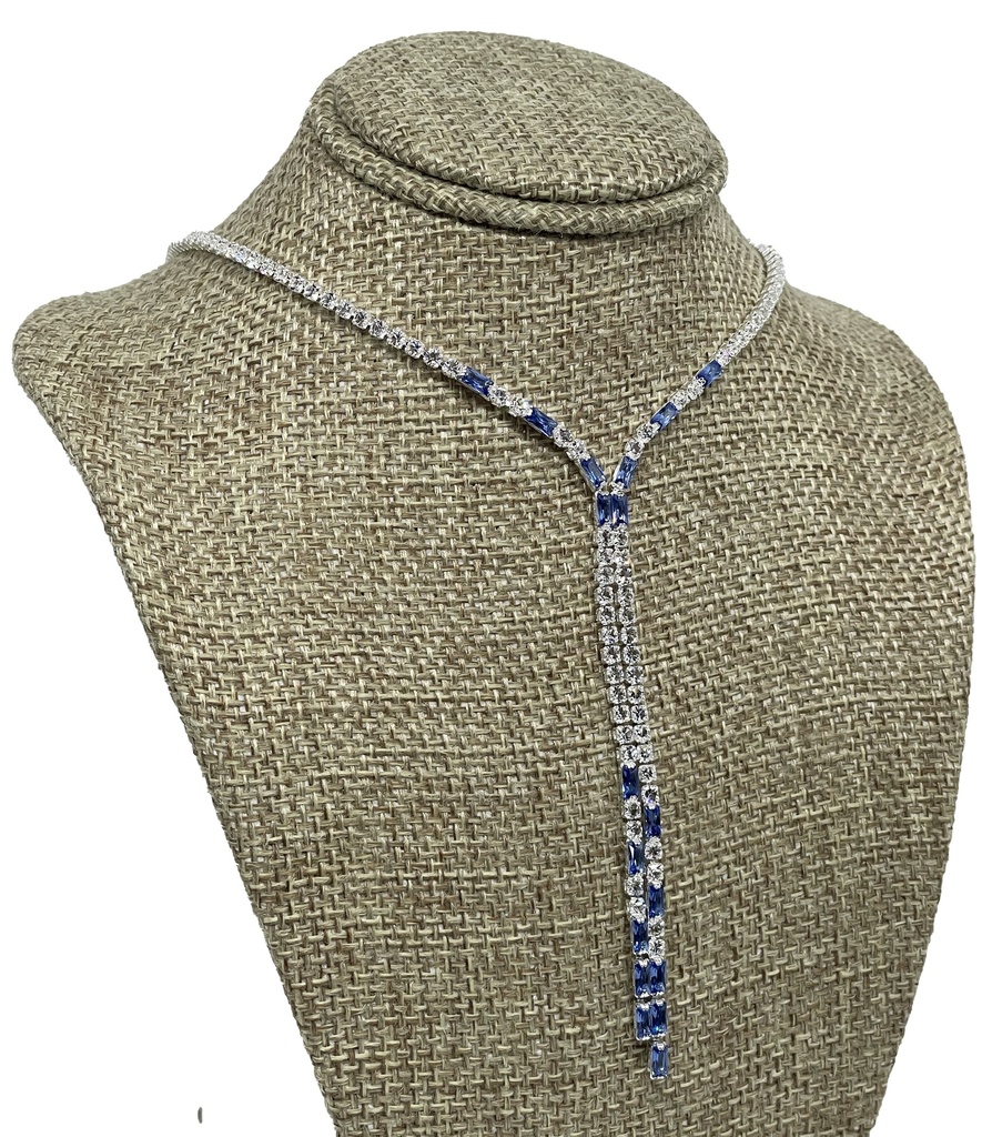 Collar y aretes de brillantito