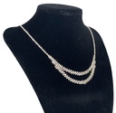 Collar y aretes de brillantito Gold rose
