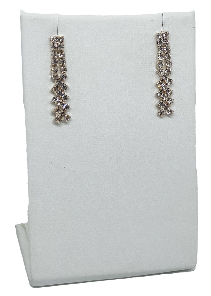 Collar y aretes de brillantito Gold rose