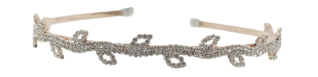 Diadema de brillantito Gold rose