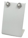 Arete con perla y brillantito plateado
