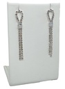 Arete de brillantito plateado
