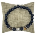 Pulsera negro y café 