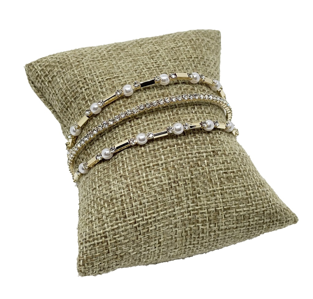 Pulsera con perla y brillantito