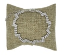 Pulsera de brillantito plateado