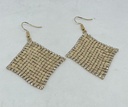 Arete con brillantitos en dorado